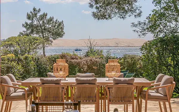 terrasse de la villa santa maria au cap ferret